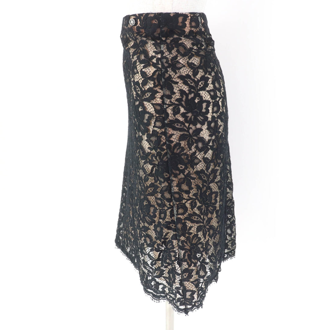 Excellent CHANEL skirt Lining: 100% silk, full lace, with lion metal Women 38