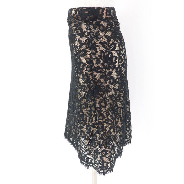 Excellent CHANEL skirt Lining: 100% silk, full lace, with lion metal Women 38