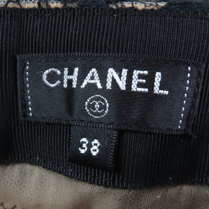 Excellent CHANEL skirt Lining: 100% silk, full lace, with lion metal Women 38