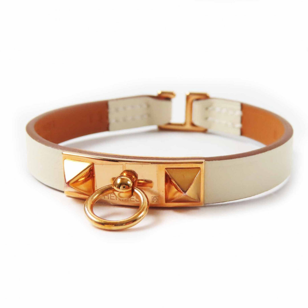 Pristine HERMES bracelet Rivalmini Bracelet Kle leather Women