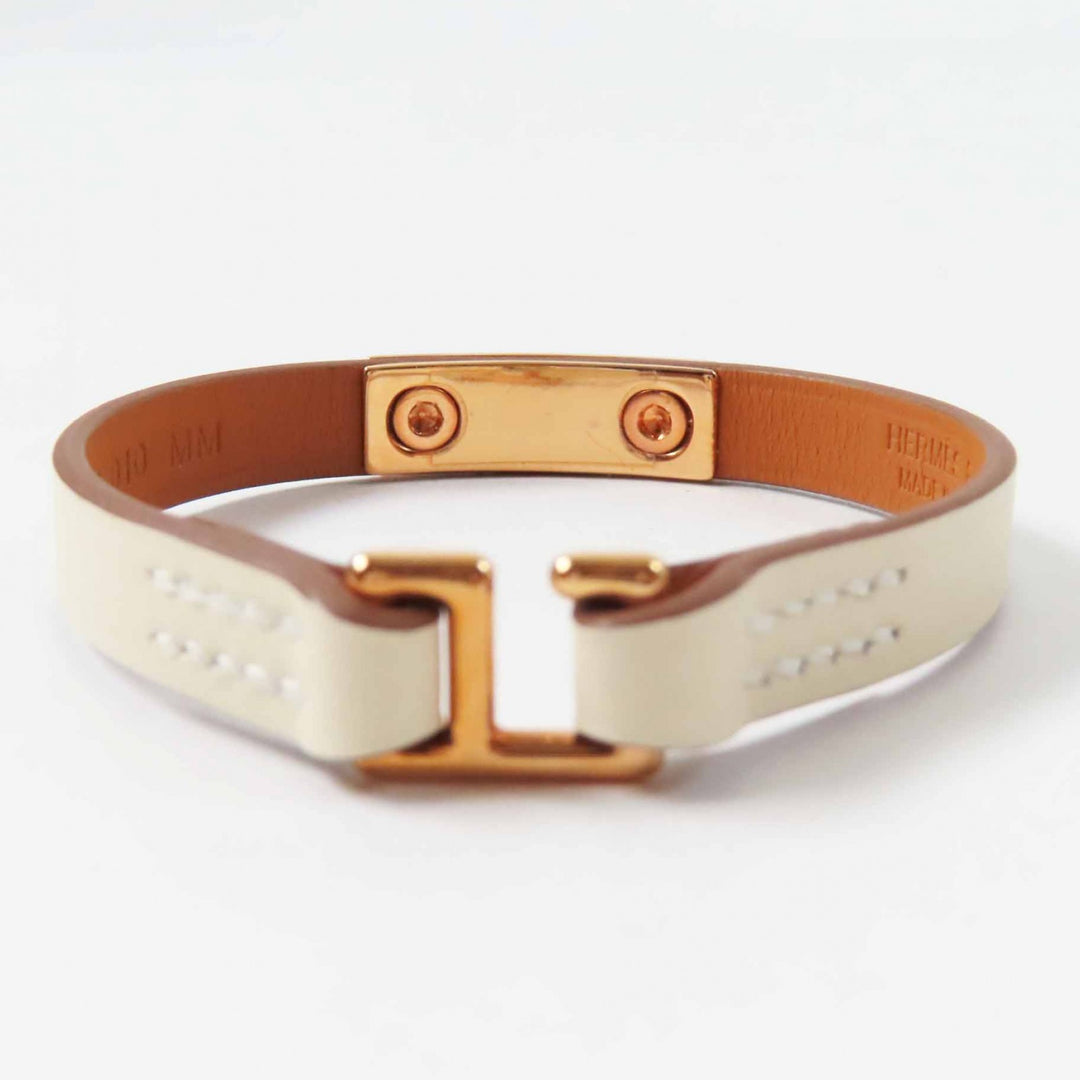 Pristine HERMES bracelet Rivalmini Bracelet Kle leather Women