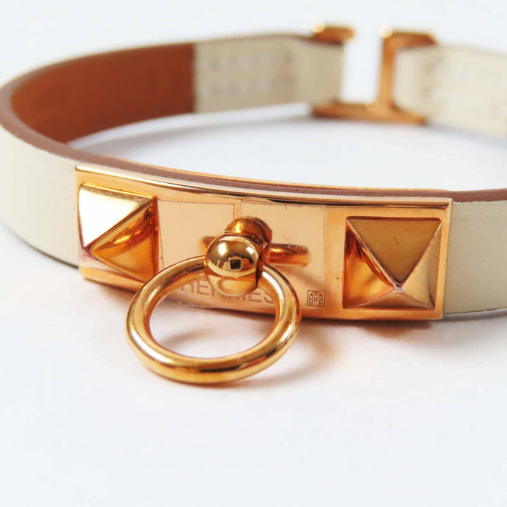 Pristine HERMES bracelet Rivalmini Bracelet Kle leather Women