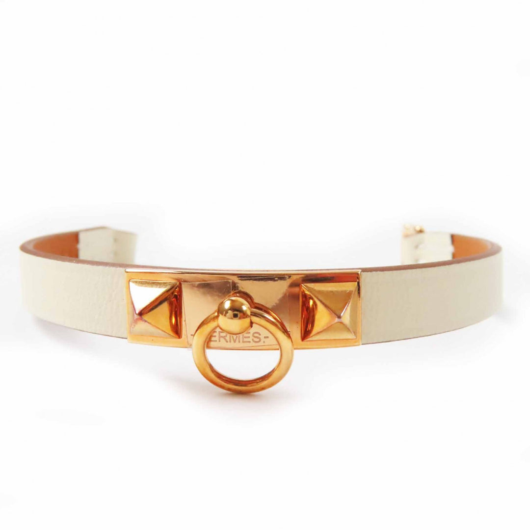 Pristine HERMES bracelet Rivalmini Bracelet Kle leather Women
