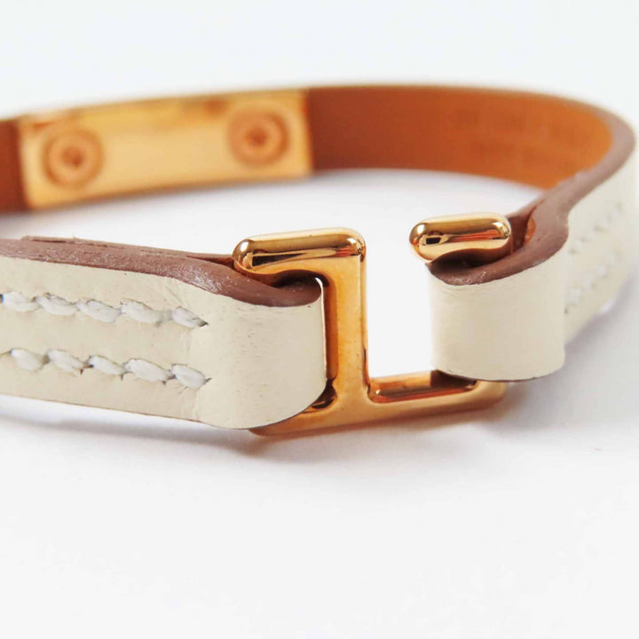 Pristine HERMES bracelet Rivalmini Bracelet Kle leather Women