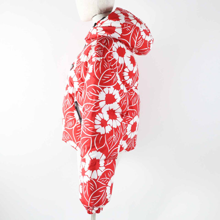 Pristine PRADA Down jacket Floral Pattern Triangle Logo/Triangle Plate Women S SGC025