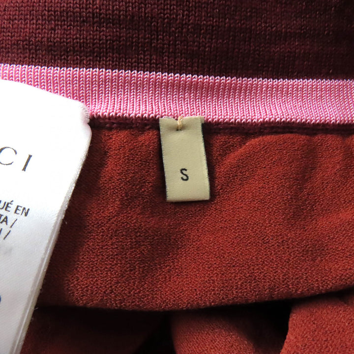 Excellent GUCCI×adidas Pants GG Trefoil jacquard joggers Bordeaux pink Women S