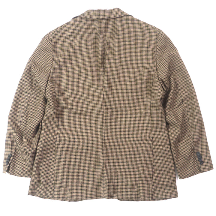 Excellent THE GIGI tailored jacket Houndstooth unconstructed single-breasted jacket Brown wool mens 48