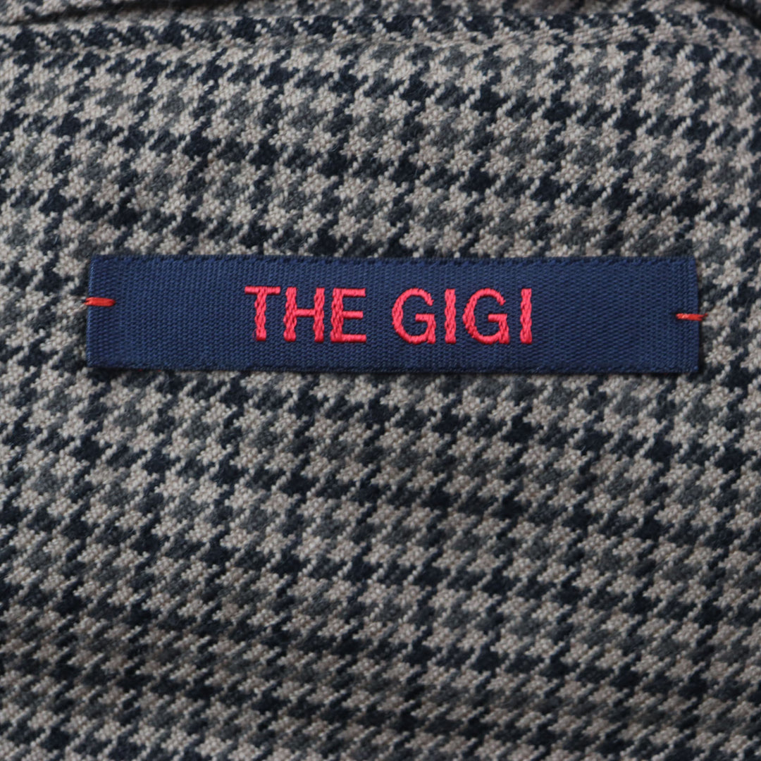 Excellent THE GIGI tailored jacket Houndstooth unconstructed single-breasted jacket Brown wool mens 48