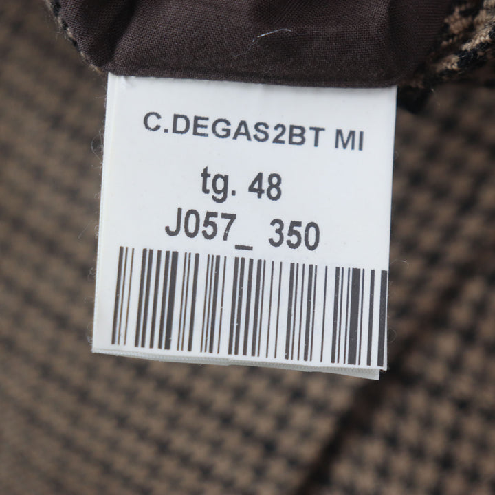 Excellent THE GIGI tailored jacket Houndstooth unconstructed single-breasted jacket Brown wool mens 48