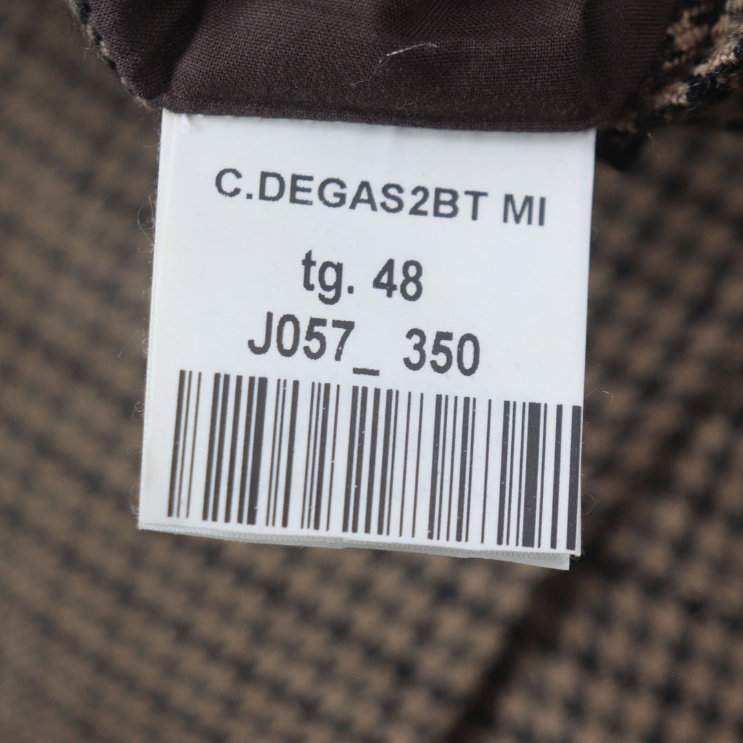 Excellent THE GIGI tailored jacket Houndstooth unconstructed single-breasted jacket Brown wool mens 48
