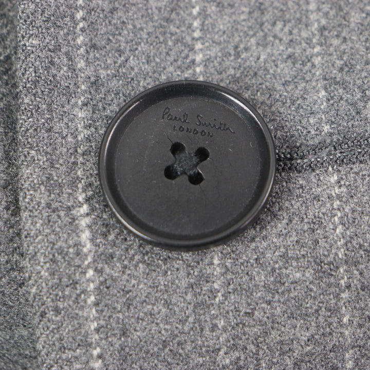 Great Paul Smith LONDON Chester coat Stripe Pattern Logo Button Single wool