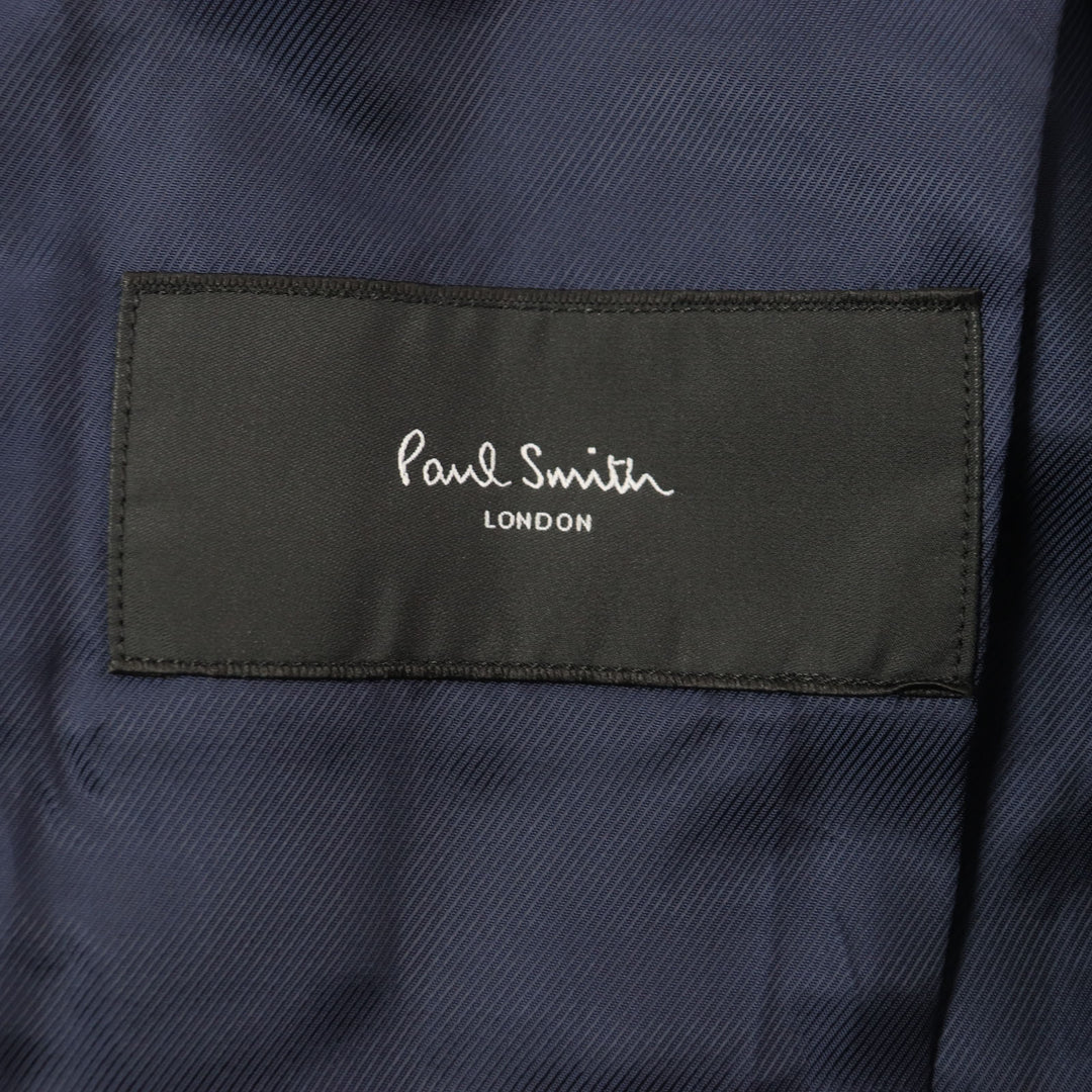 Great Paul Smith LONDON Chester coat Stripe Pattern Logo Button Single wool mens L