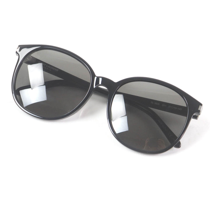 Great SAINT LAURENT PARIS sunglasses Logo Boston Frame black mens SL566
