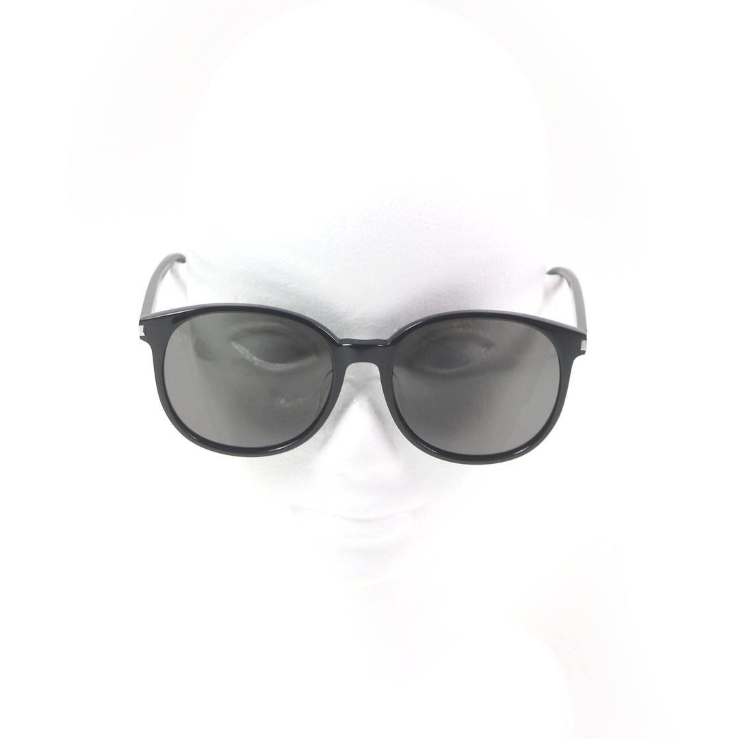 Great SAINT LAURENT PARIS sunglasses Logo Boston Frame black mens SL566