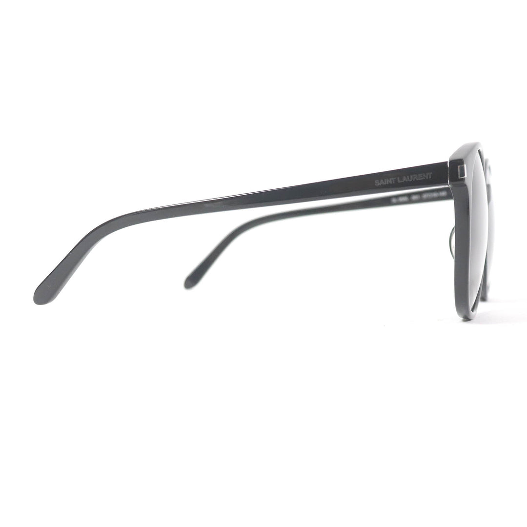 Great SAINT LAURENT PARIS sunglasses Logo Boston Frame black mens SL566
