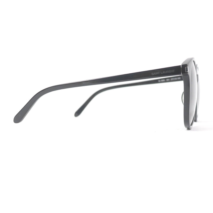 Great SAINT LAURENT PARIS sunglasses Logo Boston Frame black mens SL566