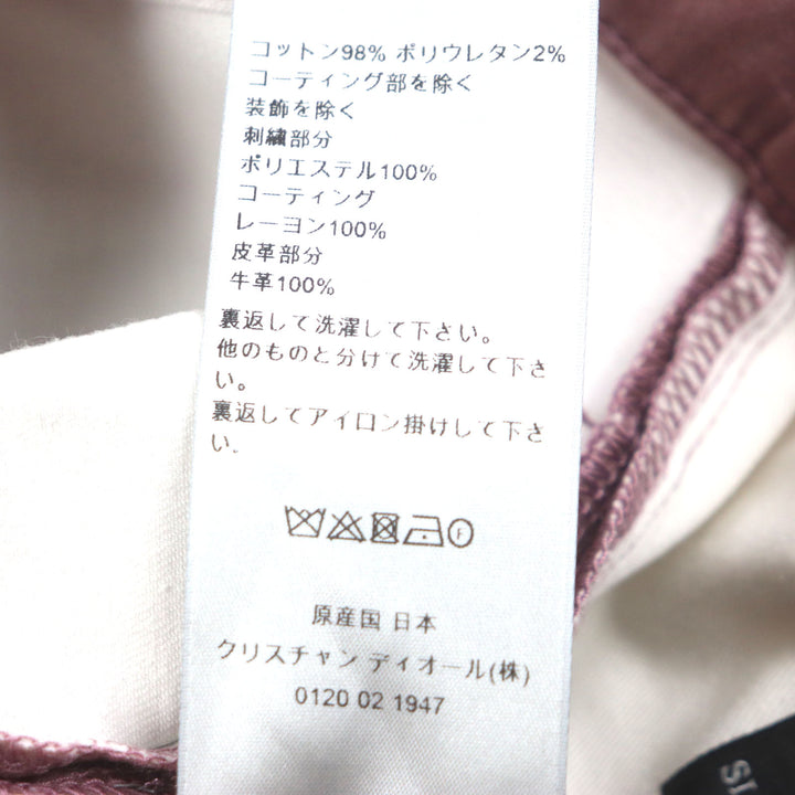 Great DIOR×Cactus Jack Pants pink cotton mens 33 193D011EY512