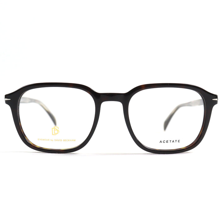 Pristine EYEWEAR by DAVID BECKHAM Glasses DB Monogram Engraved Rectangle Shape End Tip black mens DB 1084