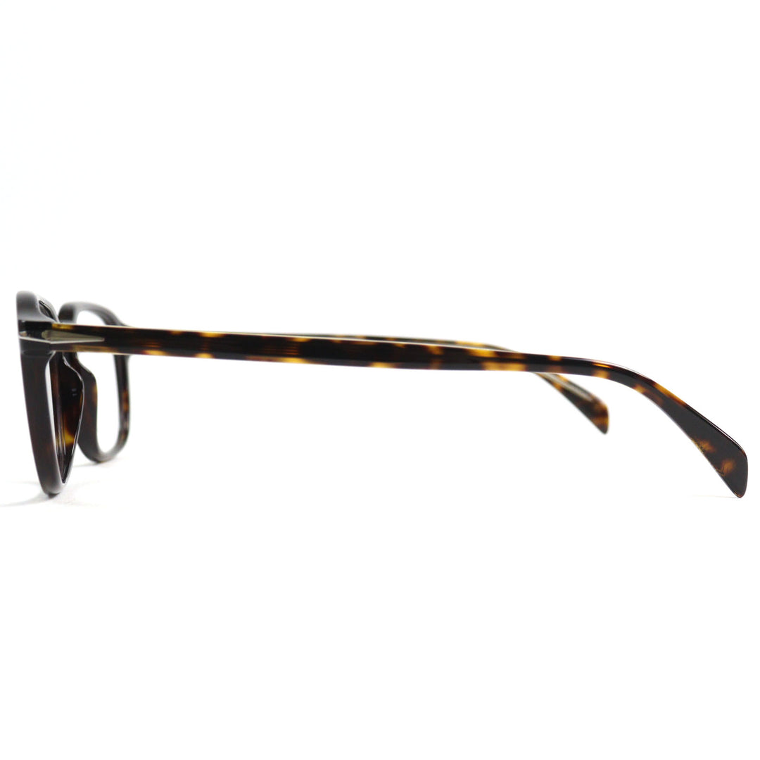 Pristine EYEWEAR by DAVID BECKHAM Glasses DB Monogram Engraved Rectangle Shape End Tip black mens DB 1084
