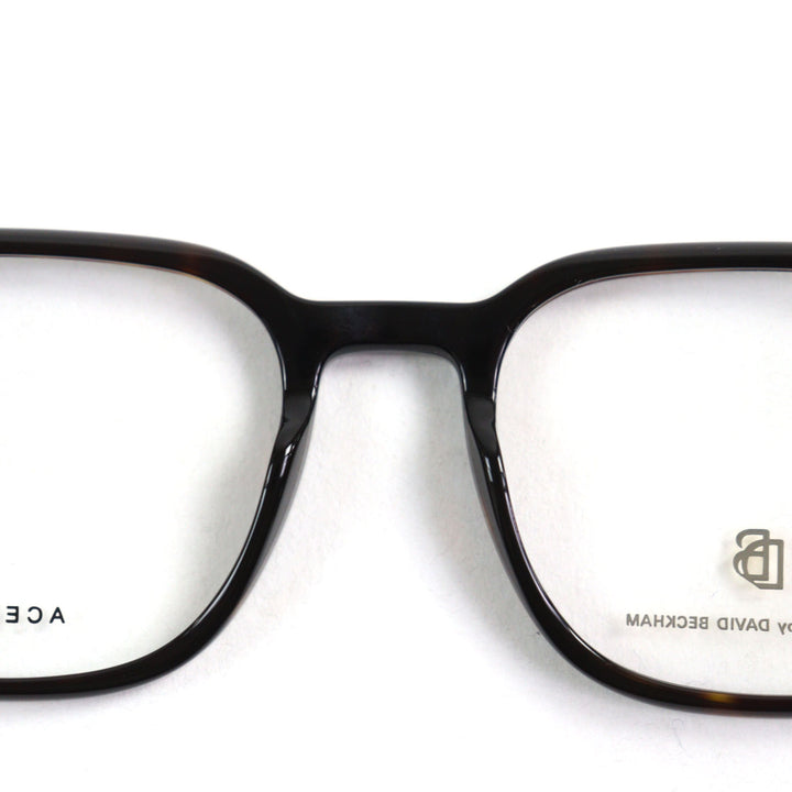 Pristine EYEWEAR by DAVID BECKHAM Glasses DB Monogram Engraved Rectangle Shape End Tip black mens DB 1084