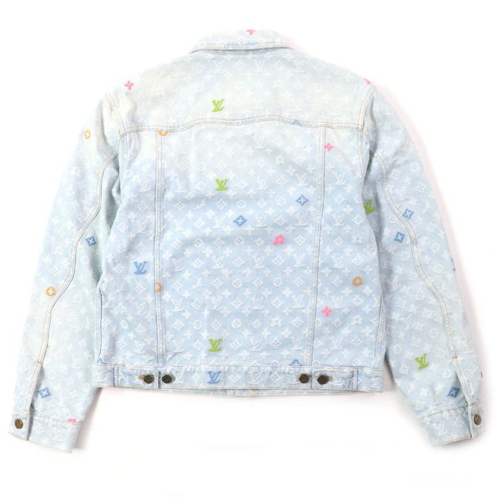 Pristine LOUIS VUITTON Tyler The Creator Denim Jacket With leather patch mens 48