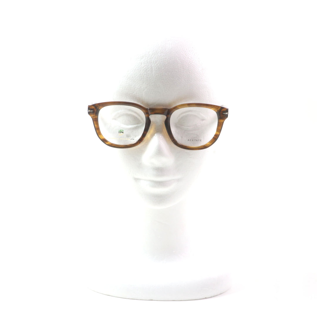 Pristine Eyewear by David Beckham Glasses Marble Pattern Clear brown mens DB7050