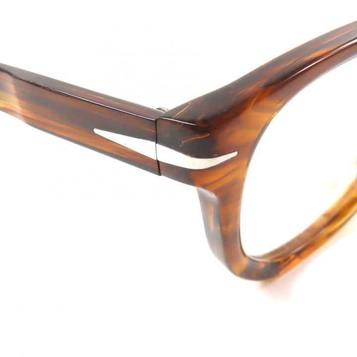Pristine Eyewear by David Beckham Glasses Marble Pattern Clear brown mens DB7050