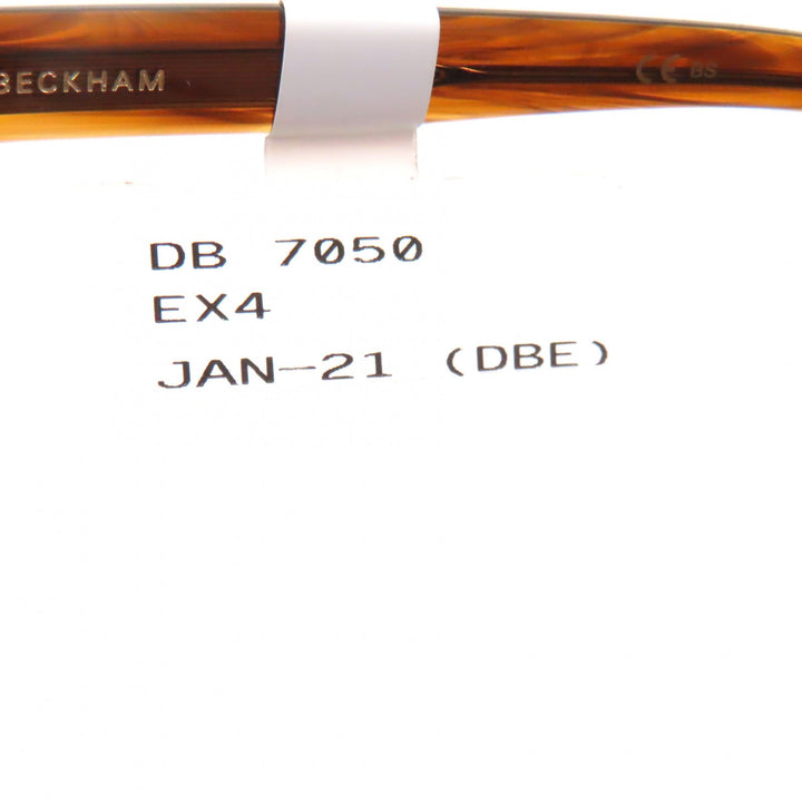 Pristine Eyewear by David Beckham Glasses Marble Pattern Clear brown mens DB7050