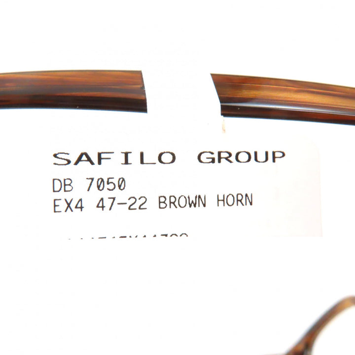 Pristine Eyewear by David Beckham Glasses Marble Pattern Clear brown mens DB7050