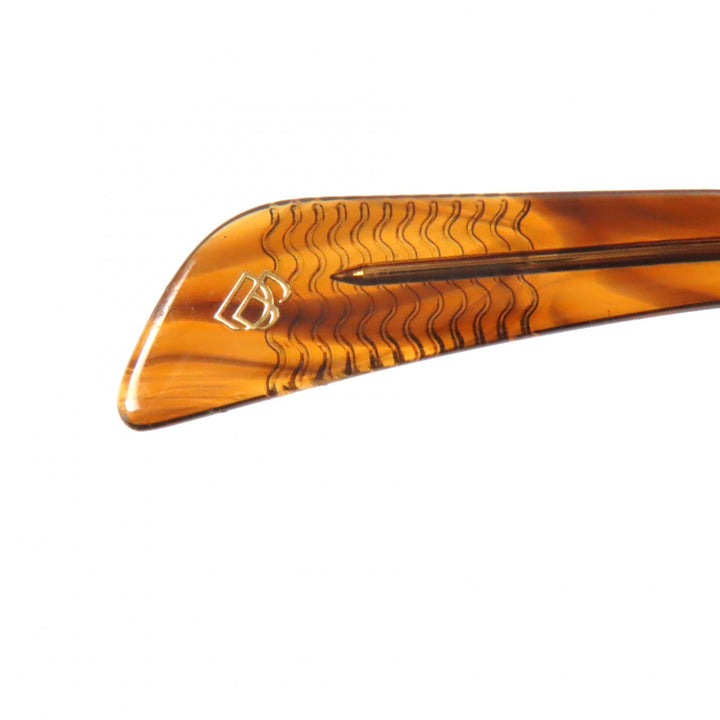 Pristine Eyewear by David Beckham Glasses Marble Pattern Clear brown mens DB7050