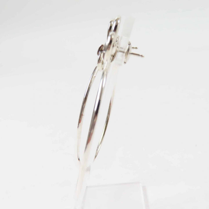 Great HERMES Pierce Loop Medium Pierce For both ears Silver AG925 Women