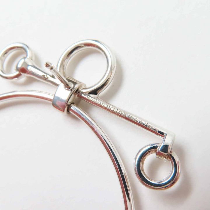 Great HERMES Pierce Loop Medium Pierce For both ears Silver AG925 Women