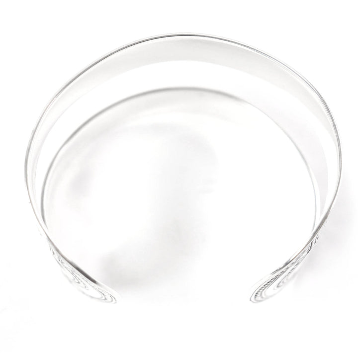 Great HERMES Bangle Toareg bracelet Silver SV925 Women