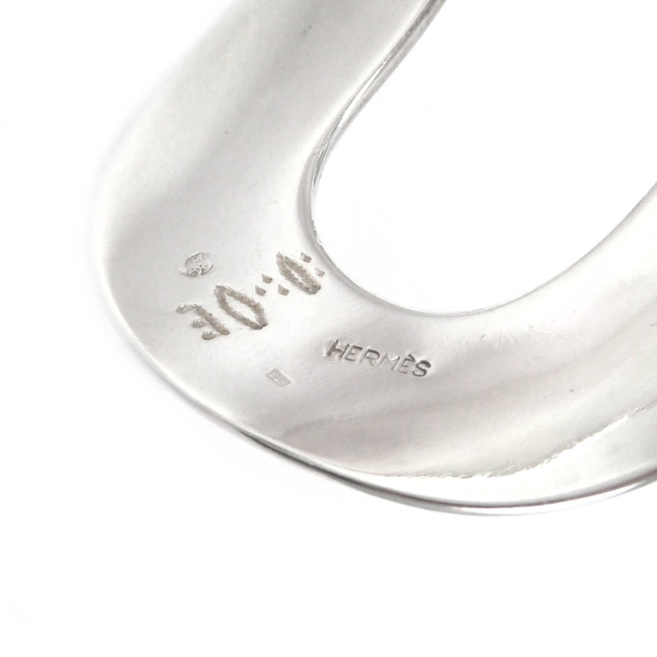 Great HERMES Bangle Toareg bracelet Silver SV925 Women