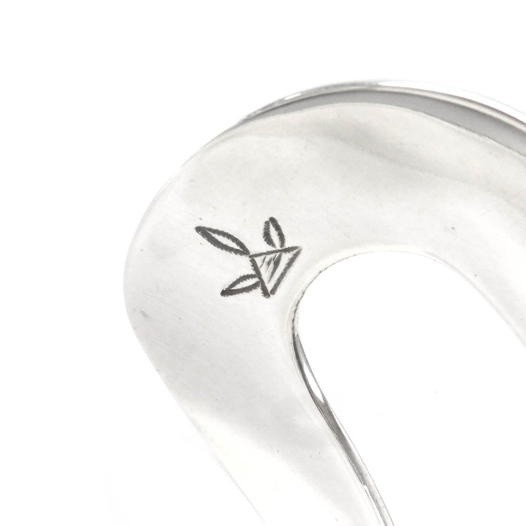 Great HERMES Bangle Toareg bracelet Silver SV925 Women