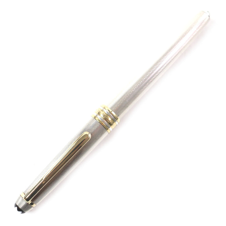 Great MONTBLANC fountain pen Meisterstück Classic Solitaire white star 18K