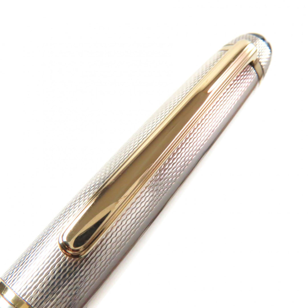 Great MONTBLANC fountain pen Meisterstück Classic Solitaire white star 18K
