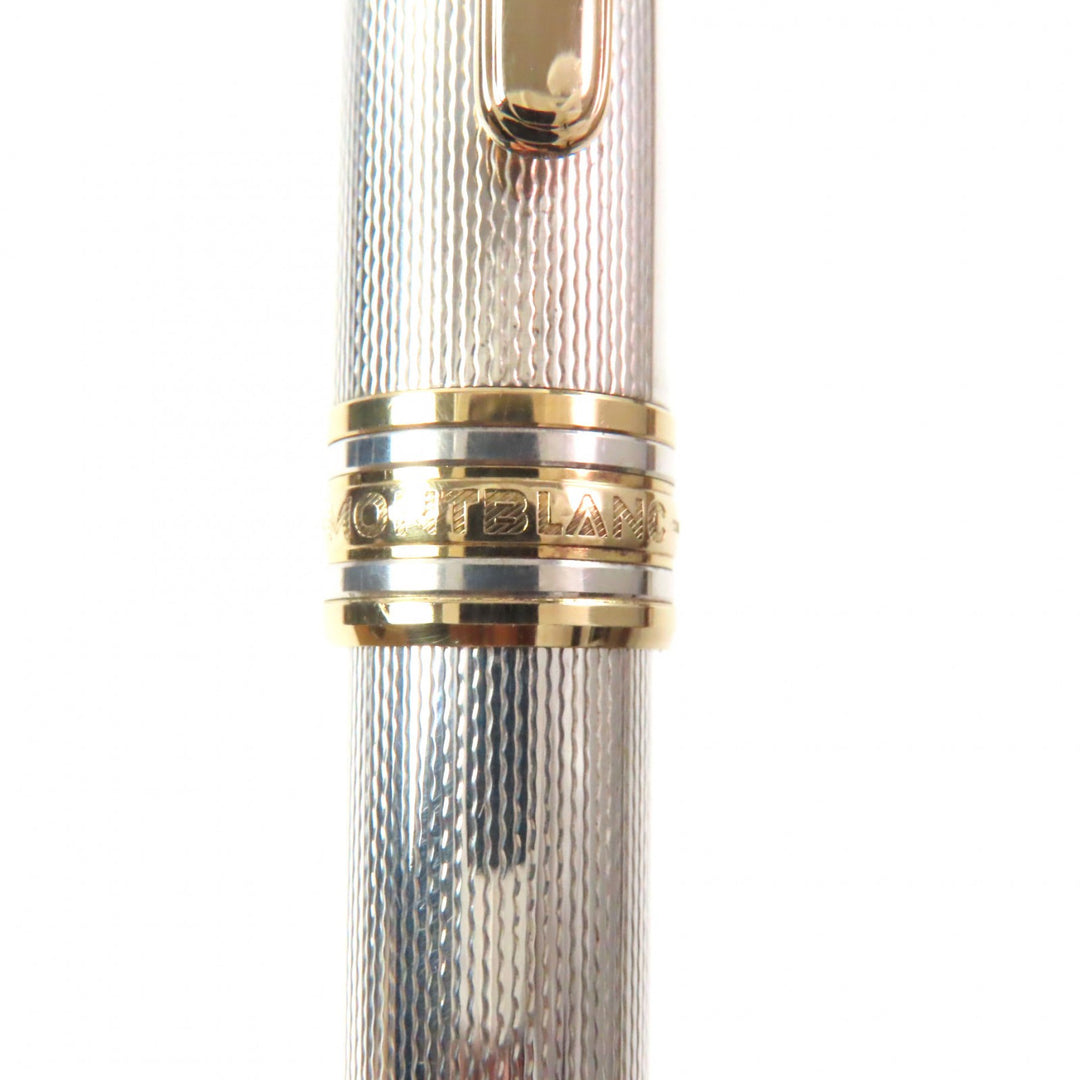 Great MONTBLANC fountain pen Meisterstück Classic Solitaire white star 18K