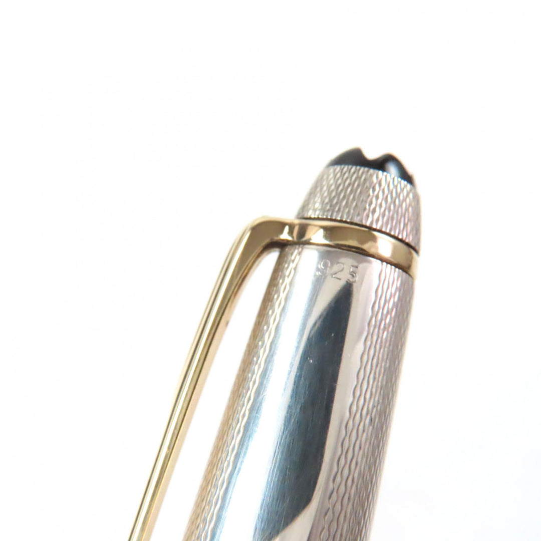 Great MONTBLANC fountain pen Meisterstück Classic Solitaire white star 18K