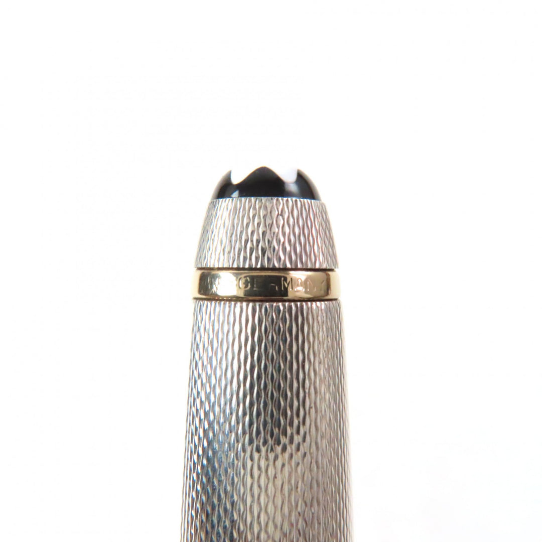 Great MONTBLANC fountain pen Meisterstück Classic Solitaire white star 18K