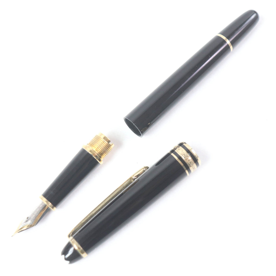 Very Good MONTBLANC fountain pen Meisterstück Classic Cap type black 14K mens