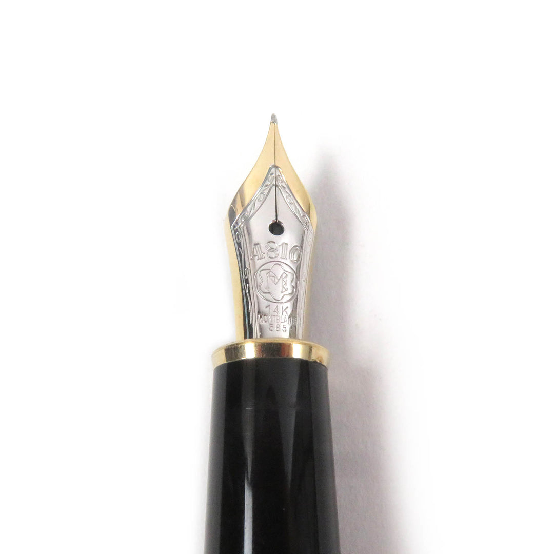 Very Good MONTBLANC fountain pen Meisterstück Classic Cap type black 14K mens