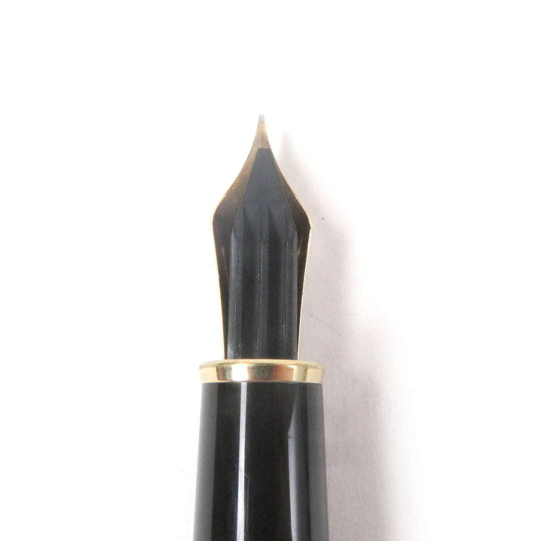 Very Good MONTBLANC fountain pen Meisterstück Classic Cap type black 14K mens