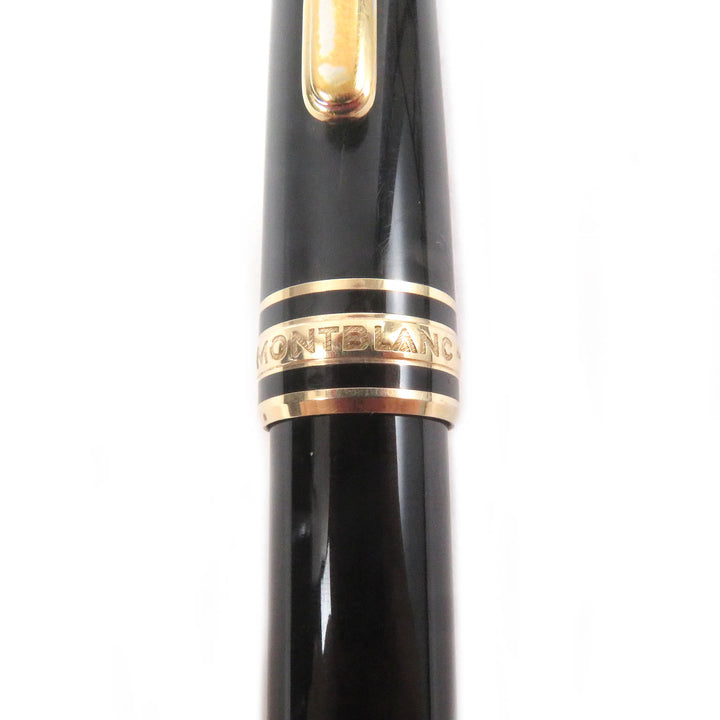Very Good MONTBLANC fountain pen Meisterstück Classic Cap type black 14K mens