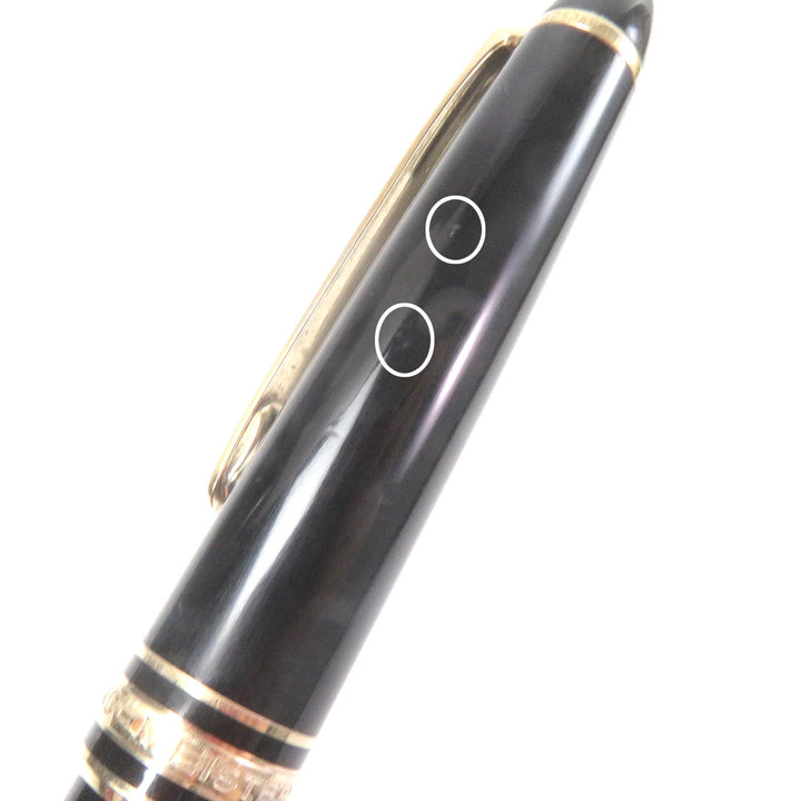 Very Good MONTBLANC fountain pen Meisterstück Classic Cap type black 14K mens