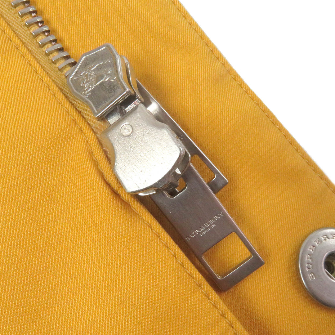 Excellent BURBERRY LONDON mountain hoodie WZIP Hooded yellow cotton mens 46