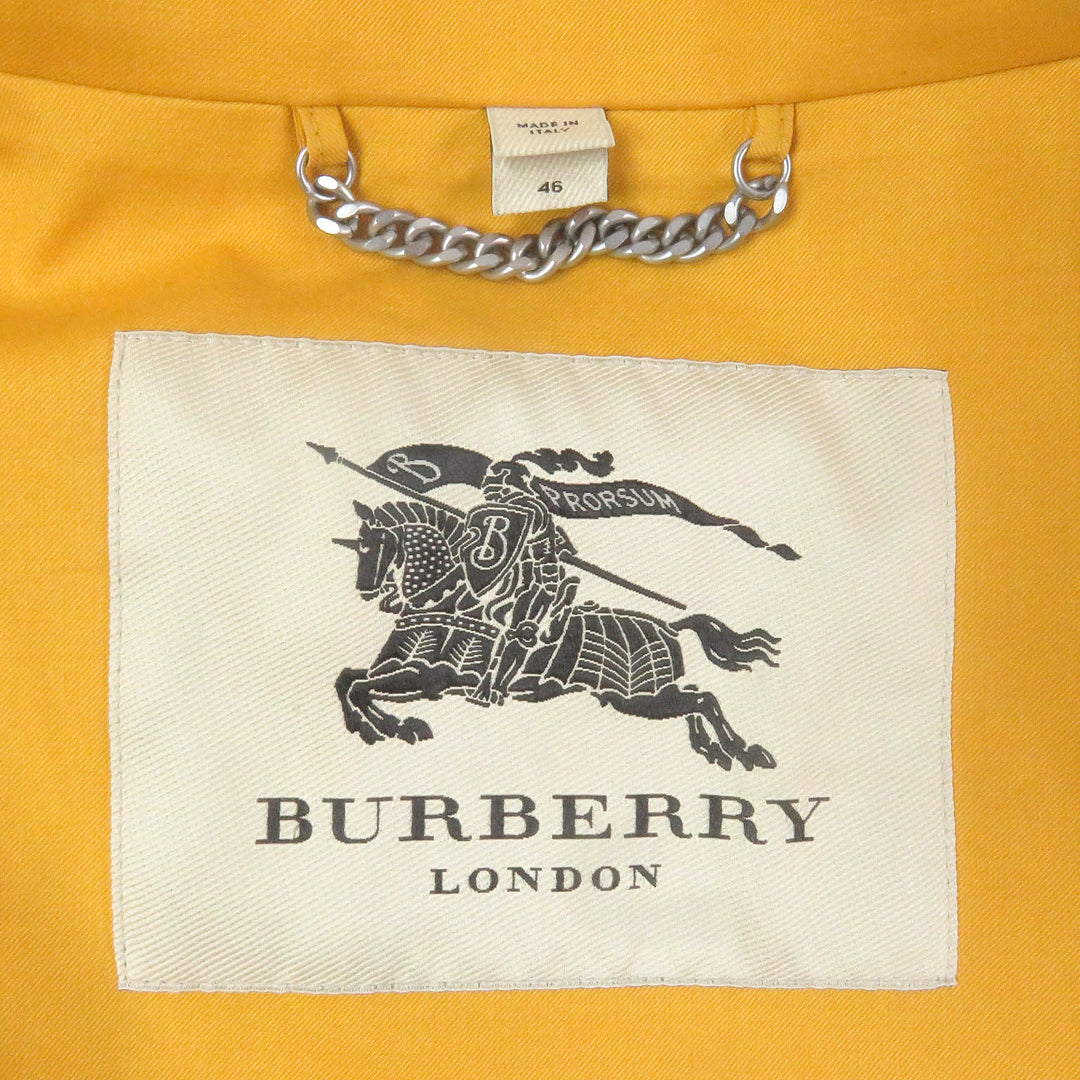 Excellent BURBERRY LONDON mountain hoodie WZIP Hooded yellow cotton mens 46