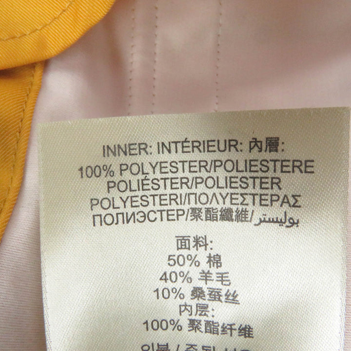 Excellent BURBERRY LONDON mountain hoodie WZIP Hooded yellow cotton mens 46