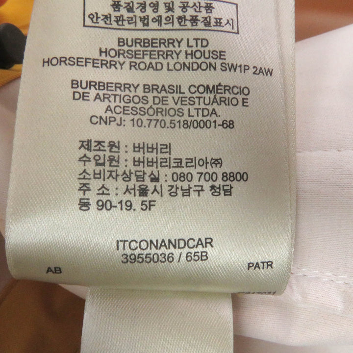 Excellent BURBERRY LONDON mountain hoodie WZIP Hooded yellow cotton mens 46