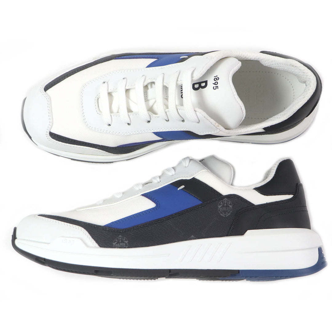 Pristine BERLUTI Low cut sneakers pulse White system leather mens 7